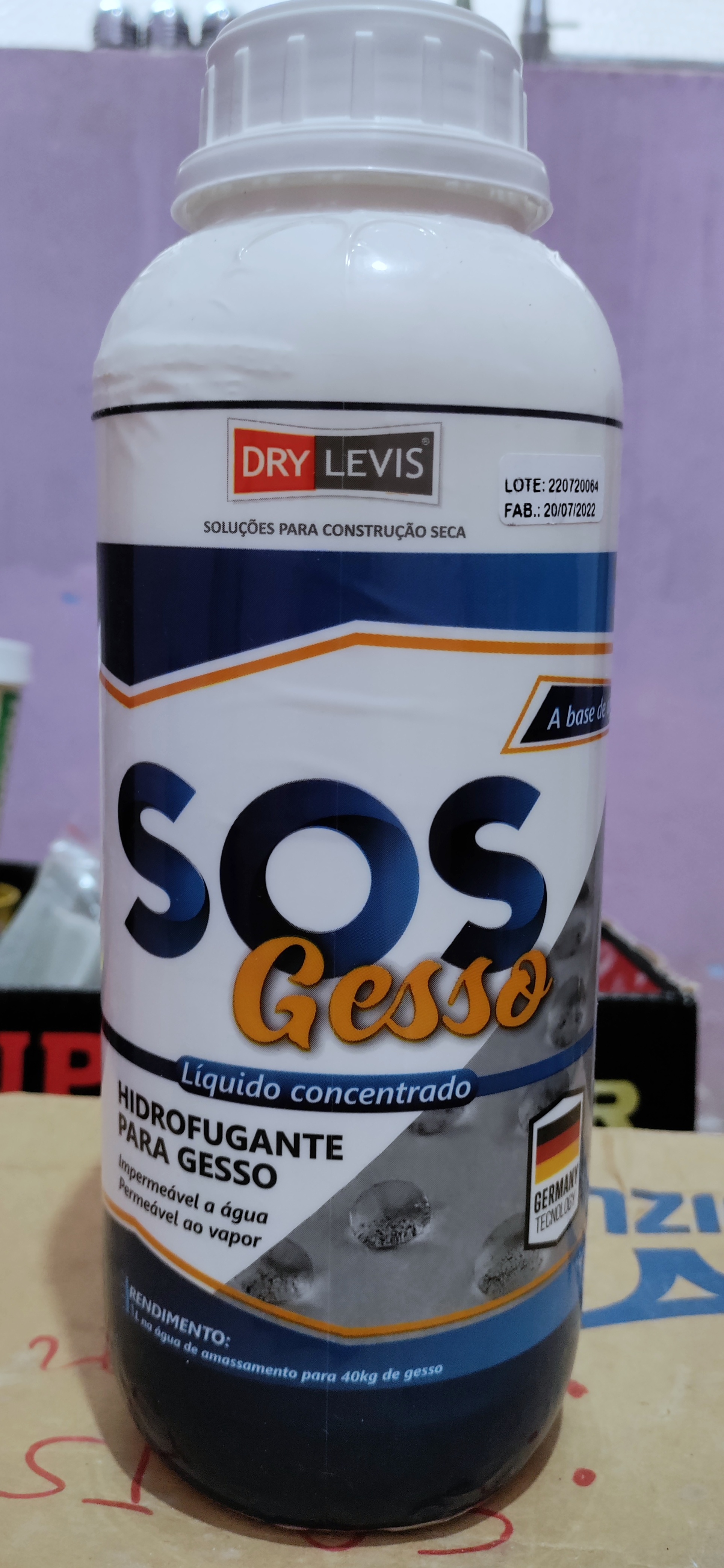Hidrofugante para gesso 