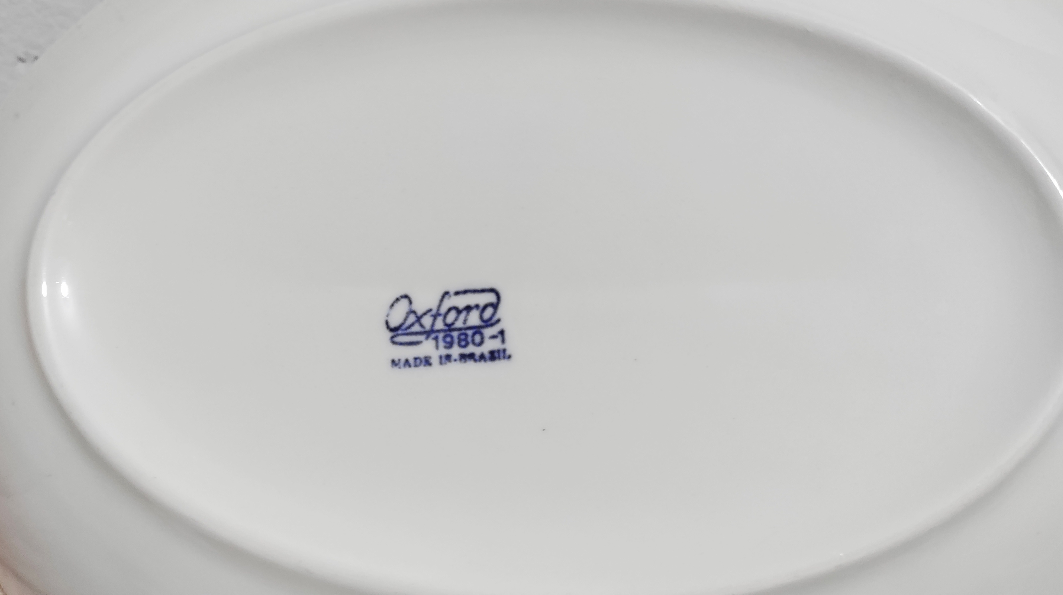 2 travessas de porcelana oxford