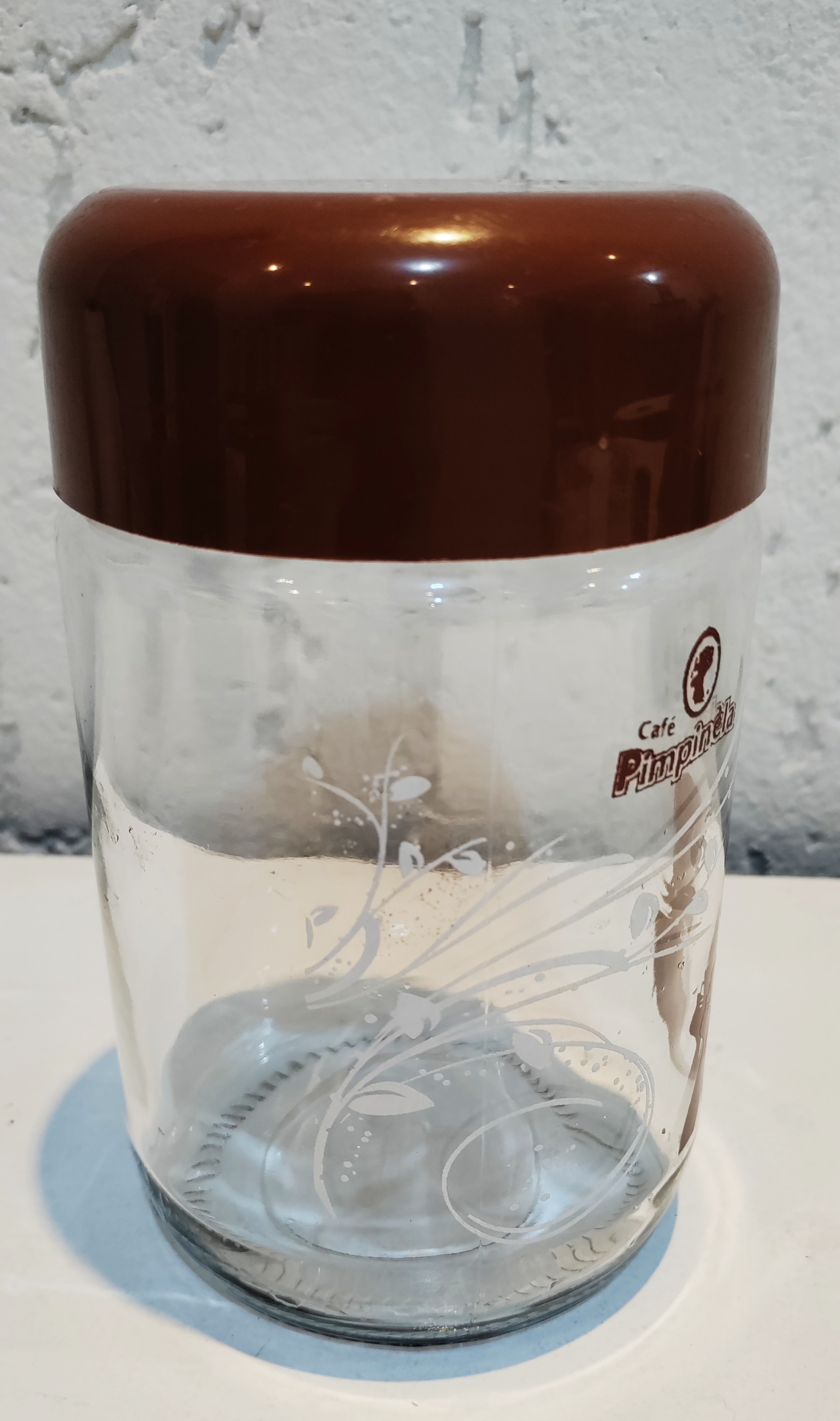 Pote para café de vidro