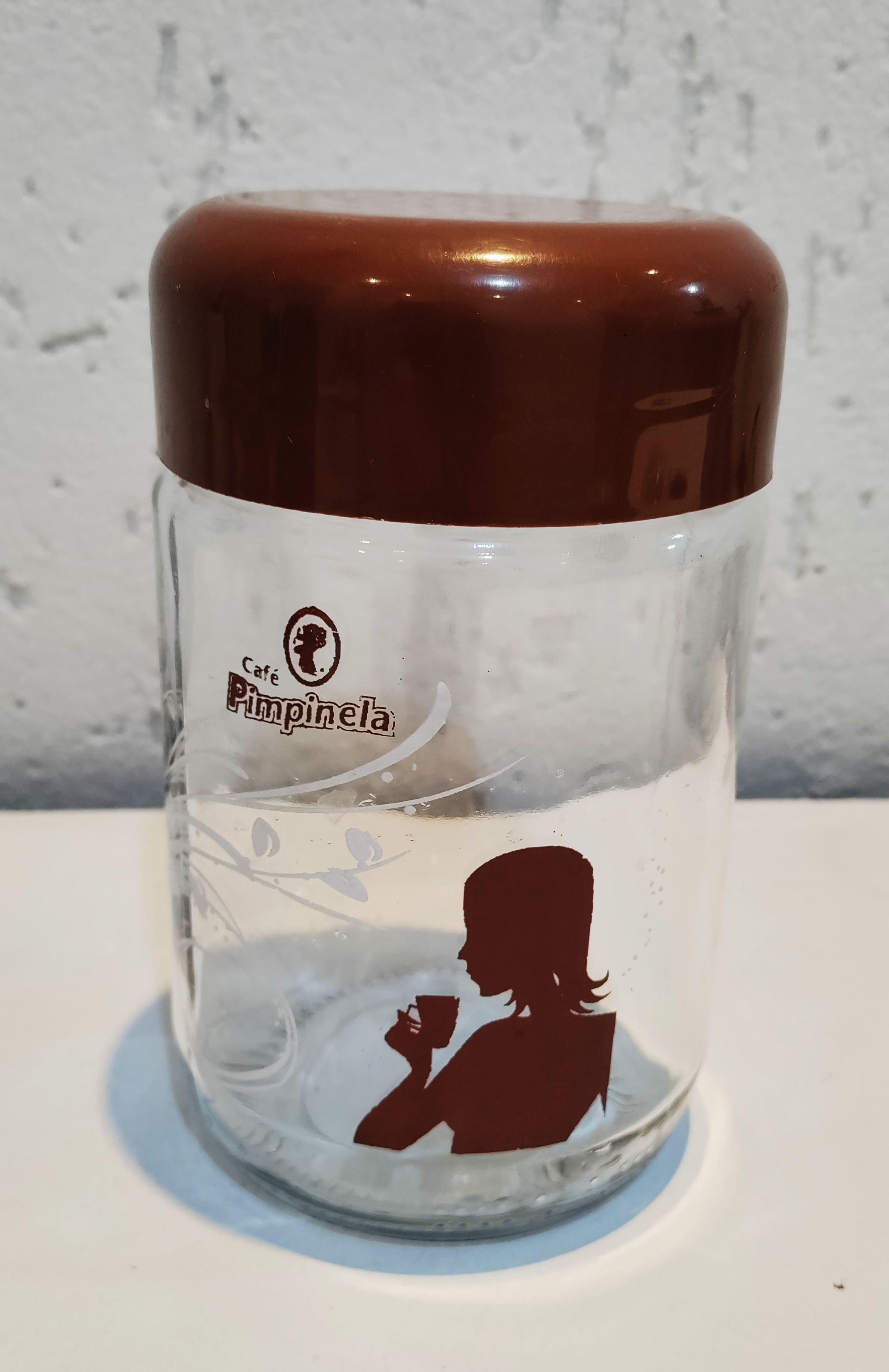 Pote para café de vidro