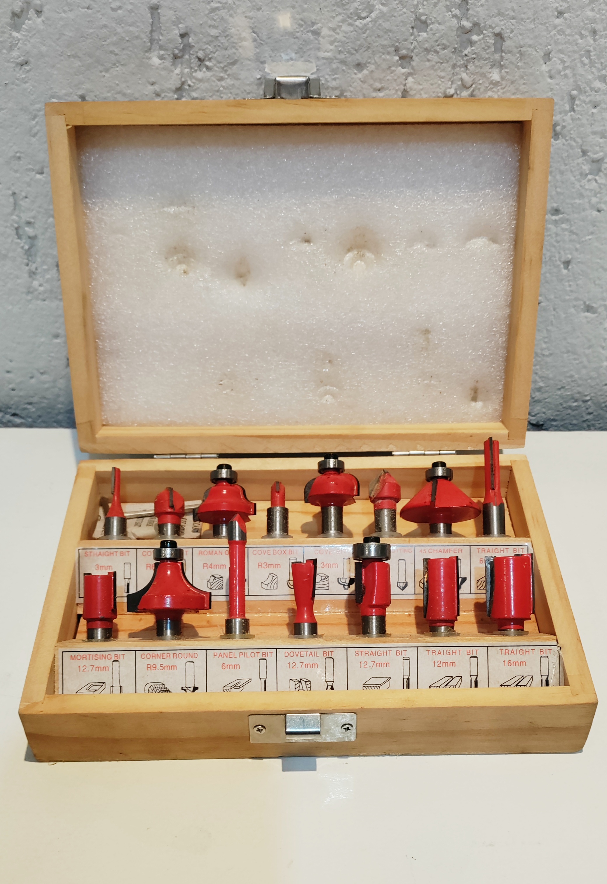 Kit de fresas para Tupia 12mm